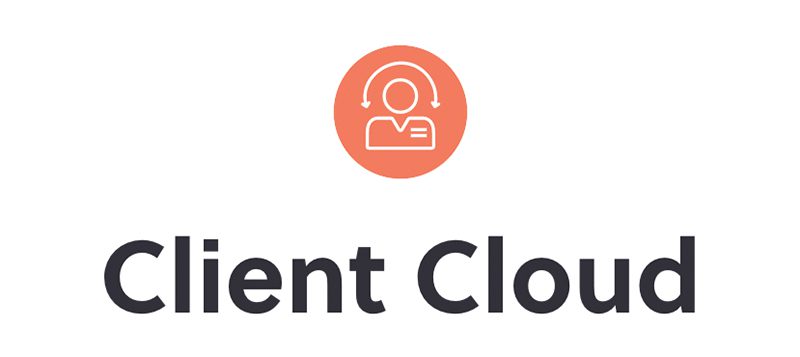Client Cloud - Logo with Person Icon